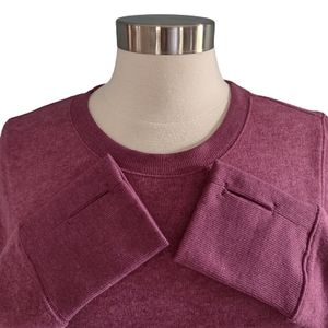 TEK GEAR Thumb Hole Sweatshirt Medium  Mauve New
